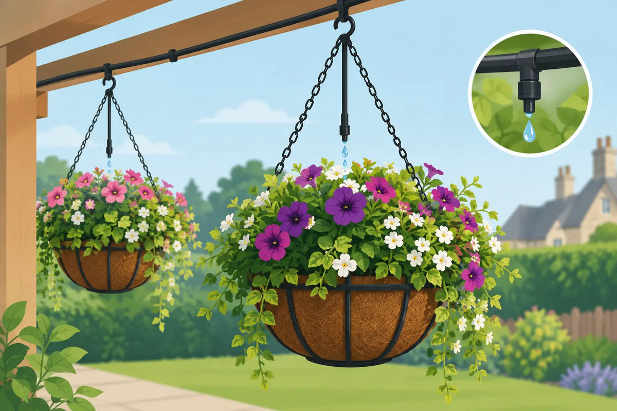 Best Drippers for Hanging Baskets in UK Gardens