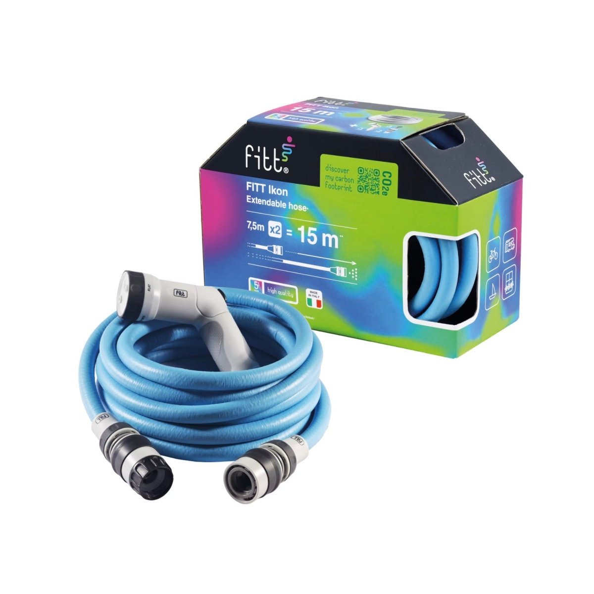FITT Spa Expandable Hose Pipe Blue