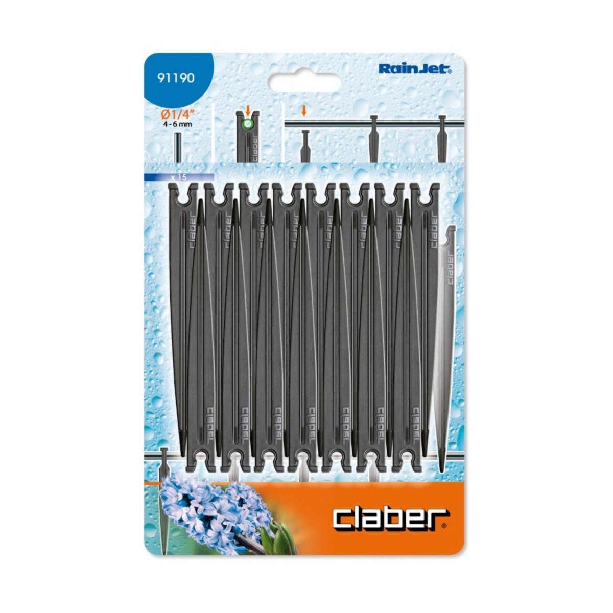 Claber Drip Tube Support Stakes