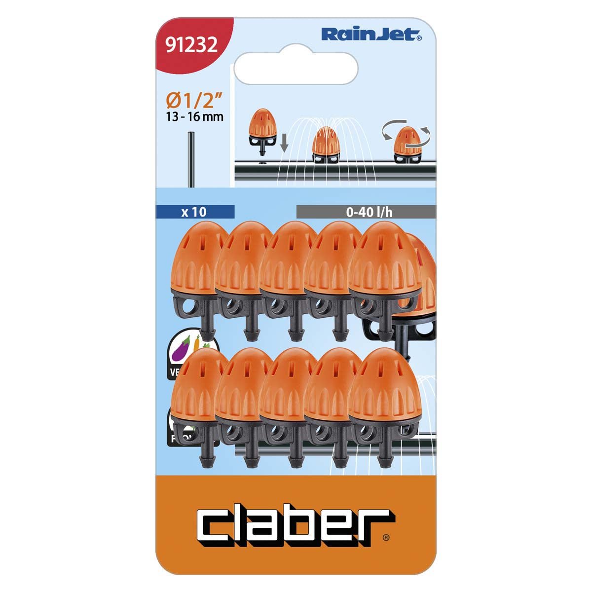 Claber 91232 Adjustable Shrubblers