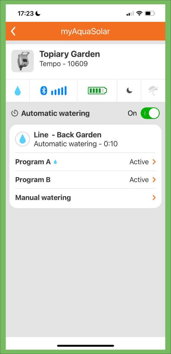 Claber myaquasolar app