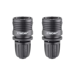 Claber 91009 Quick-Click Coupling | Pack of Two Claber 91009 Quick-Click Coupling | Pack of Two