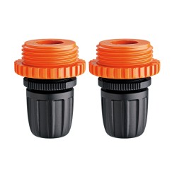 Claber 91015 Threaded Hose Pipe Connector x 2 Claber 91015 Threaded Hose Pipe Connector x 2
