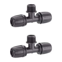 Claber 91017 Threaded Pop-Up Sprinkler Connector | Pack of 2