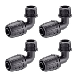 Claber 91019 1/2" Threaded Elbow | Pack of 4 Claber 91019 1/2" Threaded Elbow | Pack of 4