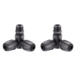 Claber 91021 1/2-Inch Threaded Elbow Connector | Pack of 2 Claber 91021 1/2-Inch Threaded Elbow Connector | Pack of 2
