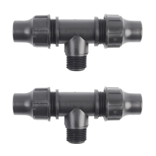 Pop-Up Sprinkler Connector Threaded Nut Lock Fitting | Pack of 2