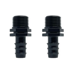 Pop Up Sprinkler Threaded Straight 1/2-Inch Connectors - Pack of 2 