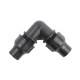  1/2-Inch Threaded Nut Lock Elbow Irrigation Connectors Pack of 2