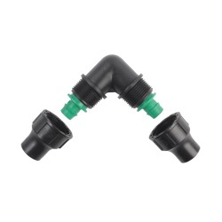 1/2-Inch Threaded Nut Lock Elbow Irrigation Connectors Pack of 2  1/2-Inch Threaded Nut Lock Elbow Irrigation Connectors Pack of 2