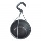 Anthracite Liliane Small Hanging Pots With Non-Detachable Drip Trays x 10