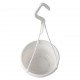 White Liliane Small Hanging Pots With Non-Detachable Drip Trays | Pack of 20