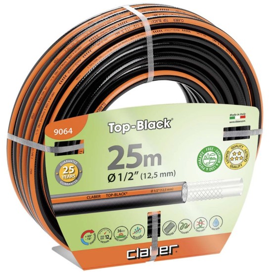 Claber 9064 Top Black Hose Pipe 25 Metres