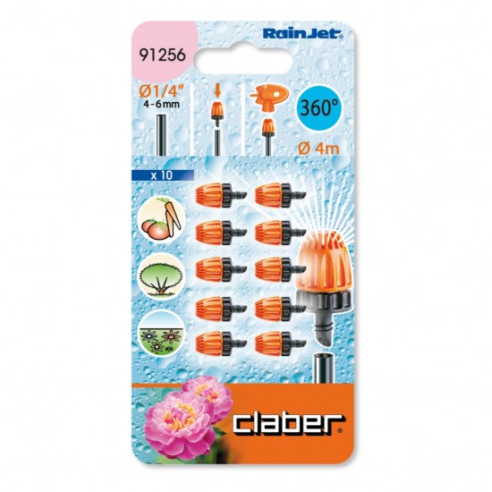 Claber 91256 Micro Sprinklers 360 degrees