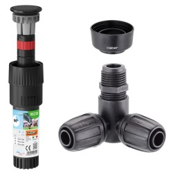 Claber 90210 360° Pop-Up Sprinkler Bundle