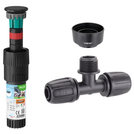 Claber 90220 180° Pop-Up Sprinkler Kit