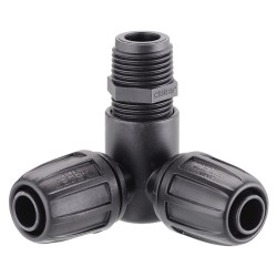 Claber 91021 1/2-Inch 3-Way Elbow Connector Claber 91021 1/2-Inch 3-Way Elbow Connector