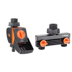 Claber 8422 Water Timer & Double Tap Connector Claber 8422 Water Timer & Double Tap Connector